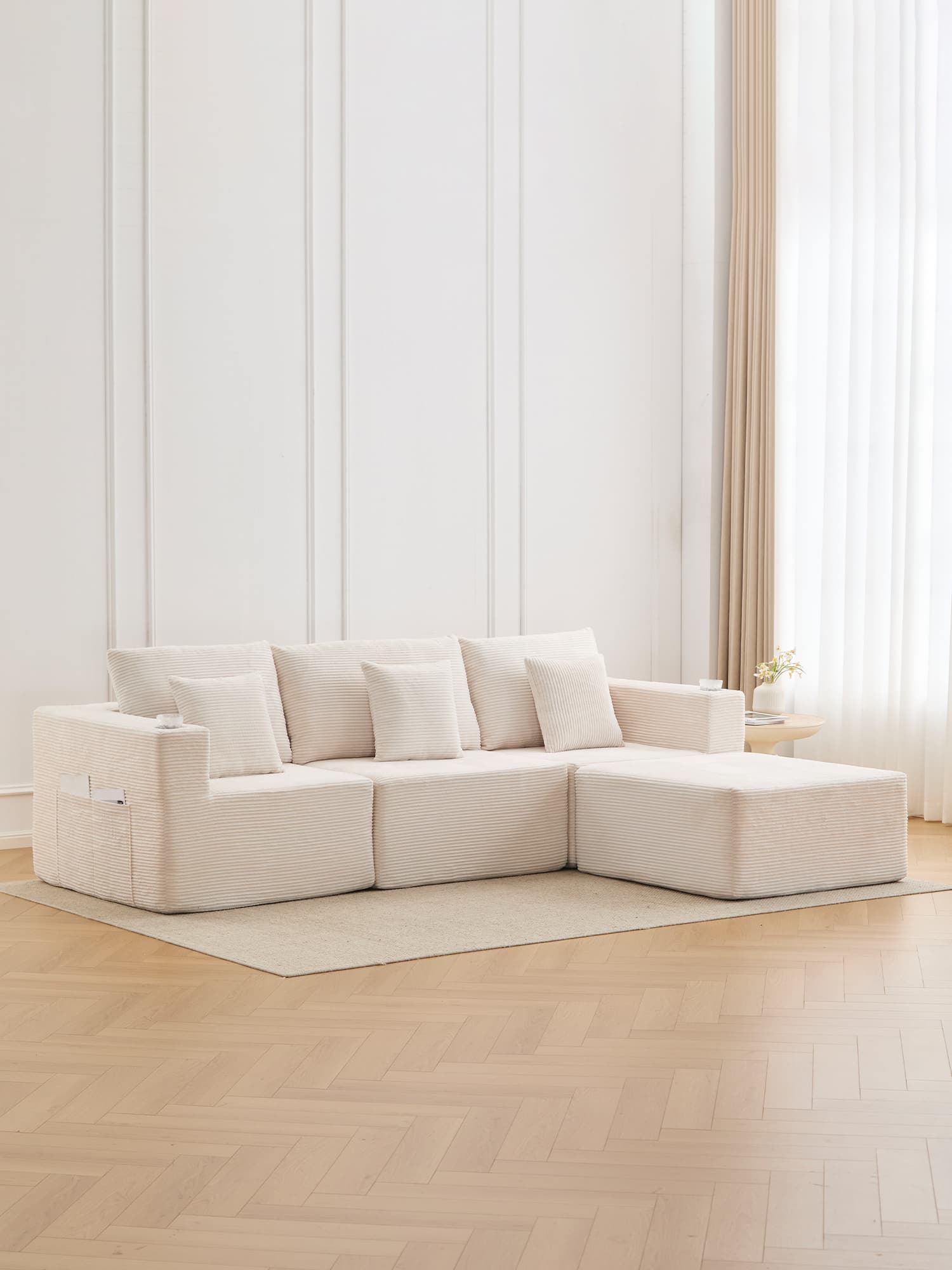 Hestia Modular Sectional Compressed Sofa