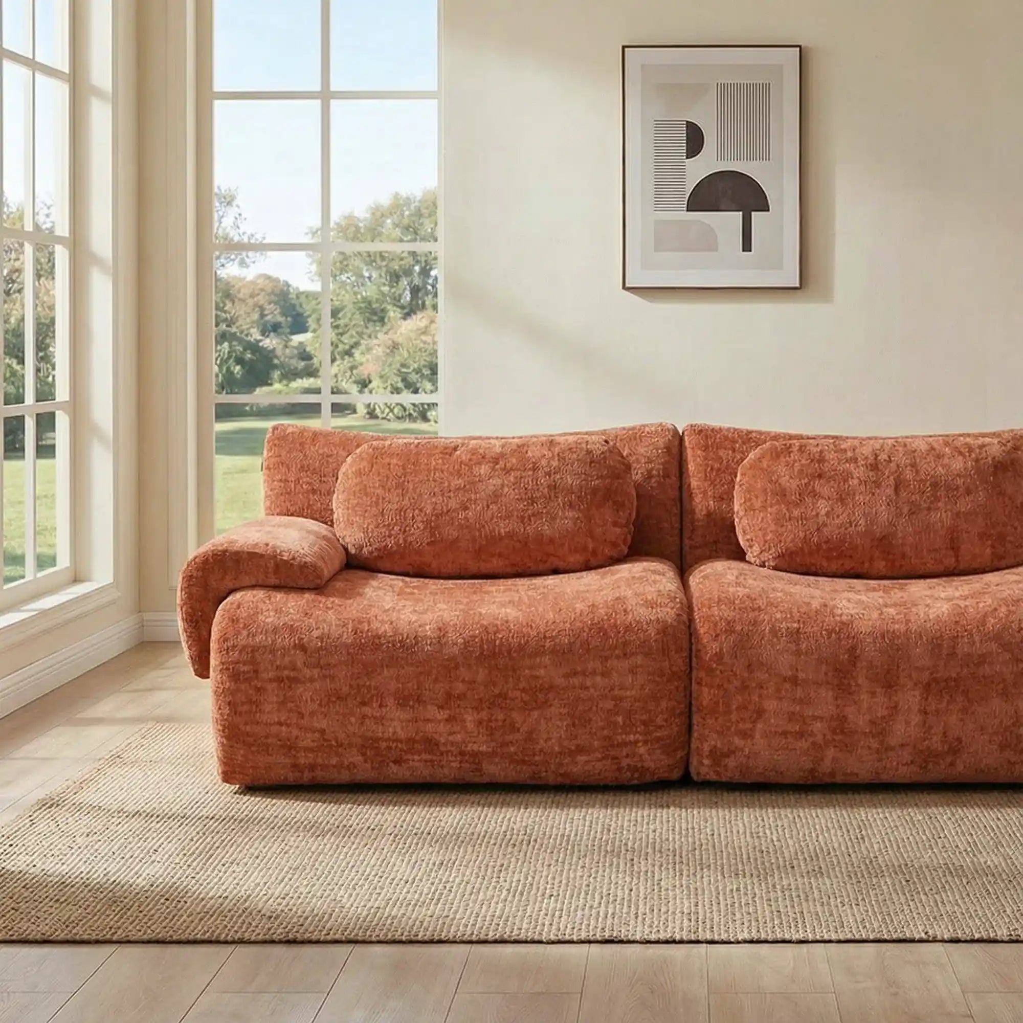 Nephele Modular Sectional Compressed Sofa