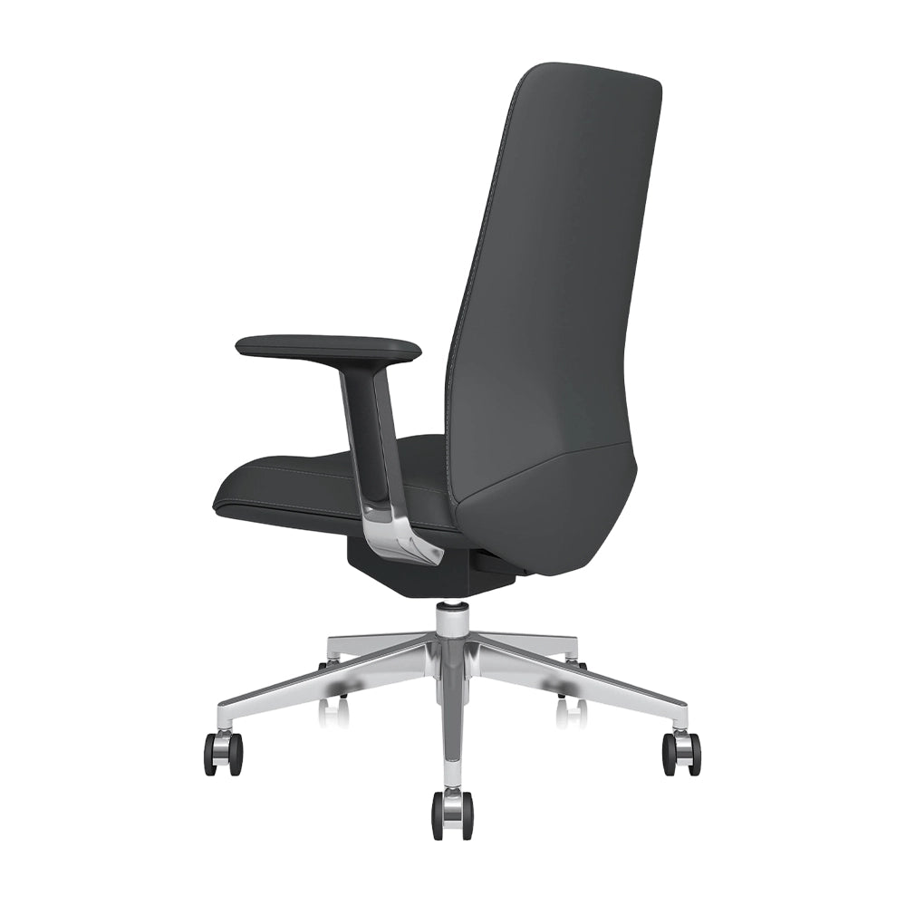 Neris Mid-Back Leather Office Chair with Best Value