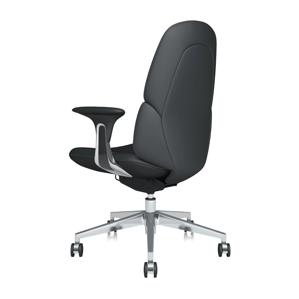 Neris Mid-Back Leather Office Chair with Best Value