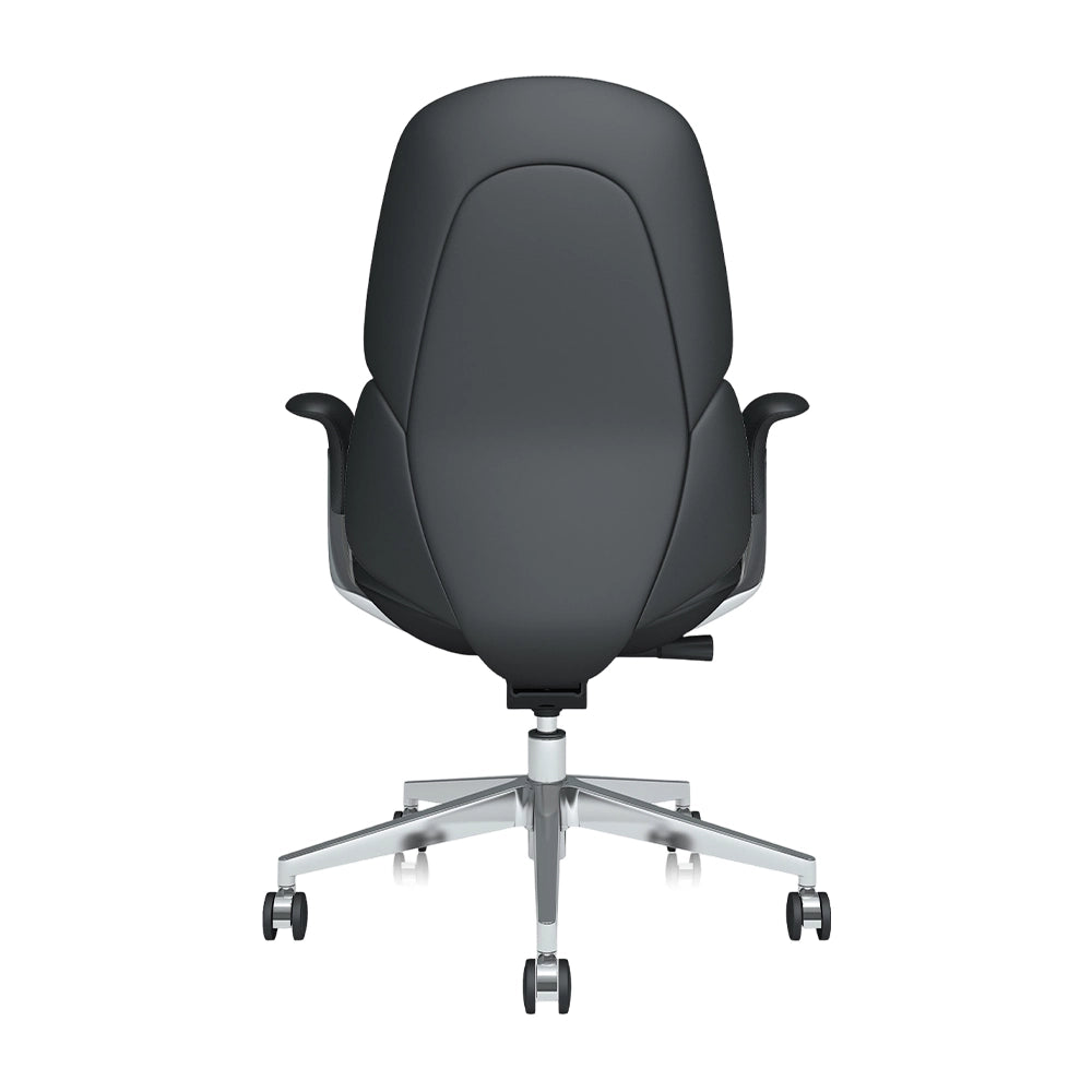 Neris Mid-Back Leather Office Chair with Best Value