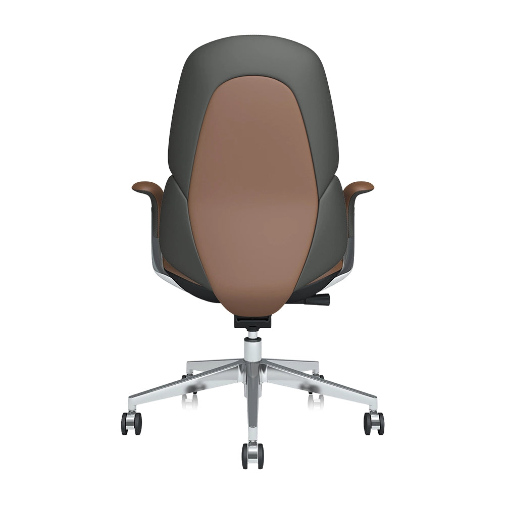 Neris Mid-Back Leather Office Chair with Best Value