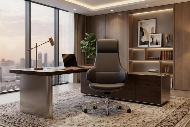 How to Build a Luxury Home Office with an Executive Leather Chair