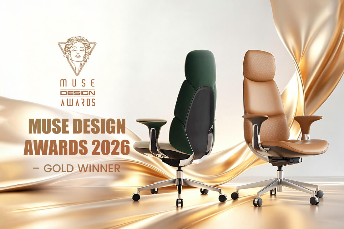 Nyla Leather Chair Wins MUSE Design Gold Award: A New Standard in Executive Seating