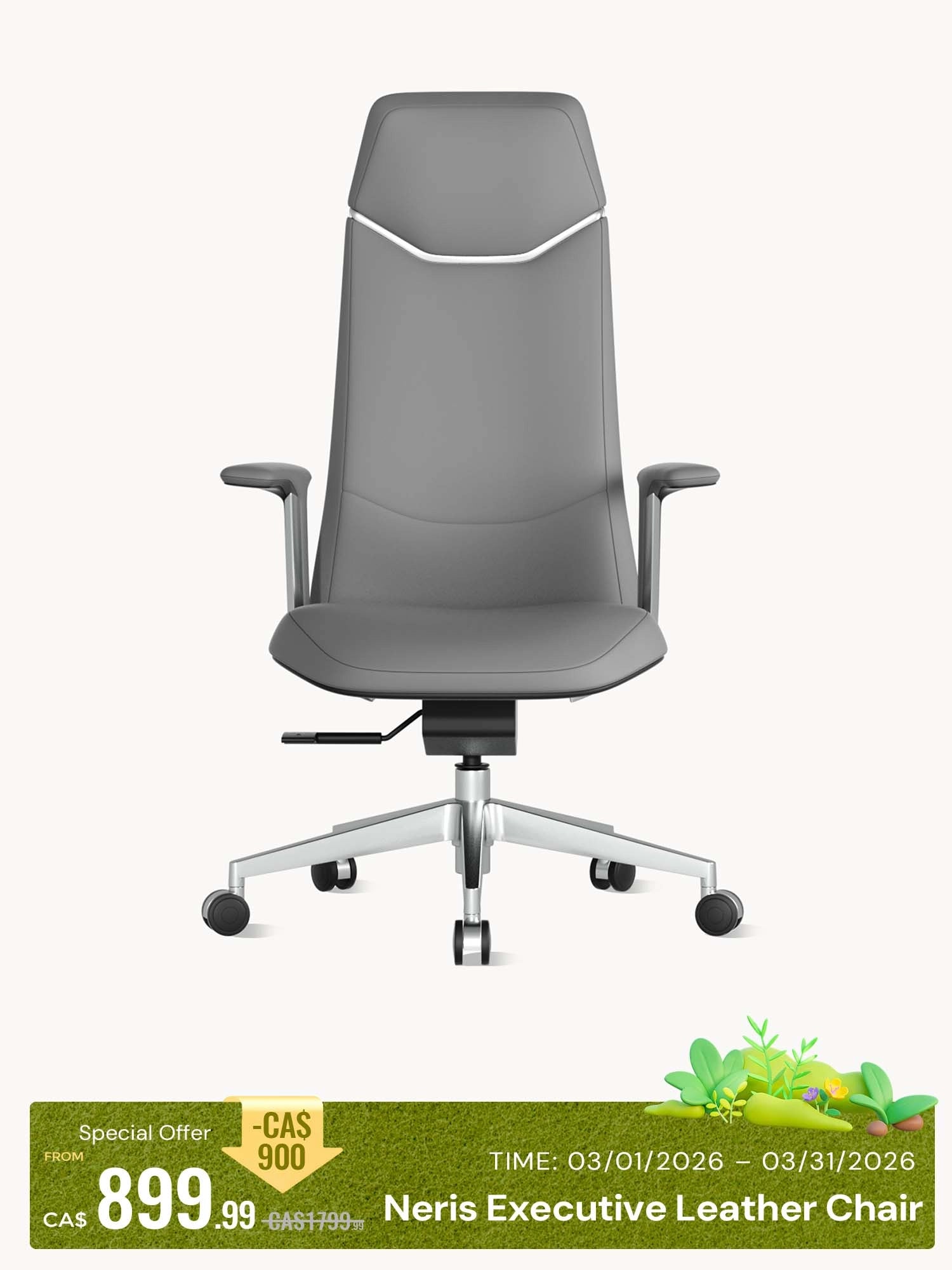 Neris Leather Office Chair with Best Value