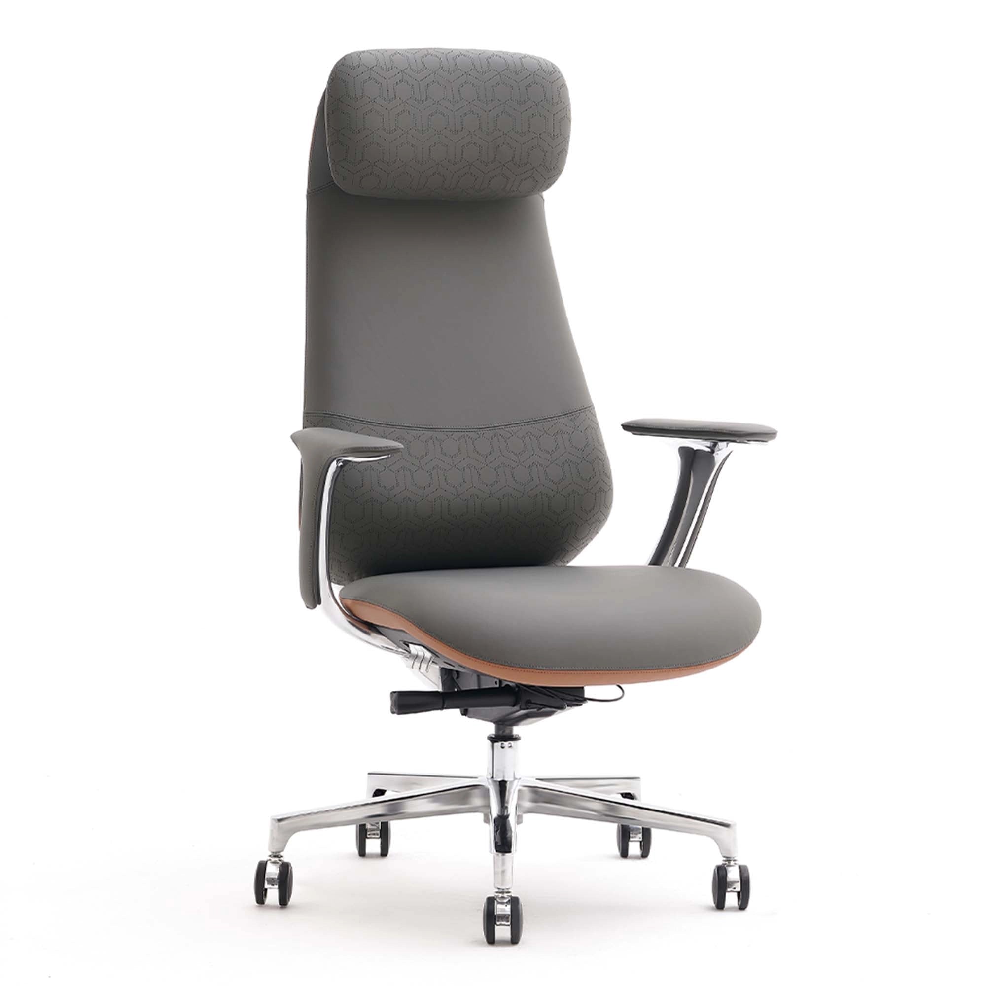 Neta Premium Leather Chair with Headrest